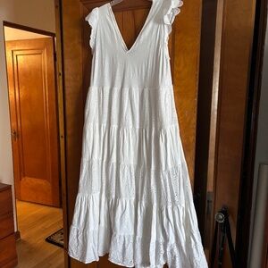 Boden white eyelet dress
